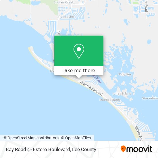 Mapa de Bay Road @ Estero Boulevard
