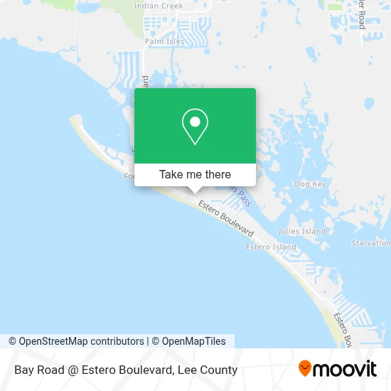 Bay Road @ Estero Boulevard map