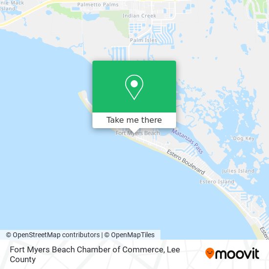 Fort Myers Beach Chamber of Commerce map