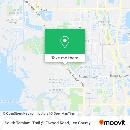 Mapa de South Tamiami Trail @ Elwood Road