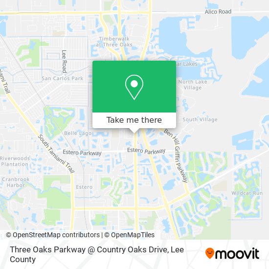 Three Oaks Parkway @ Country Oaks Drive map