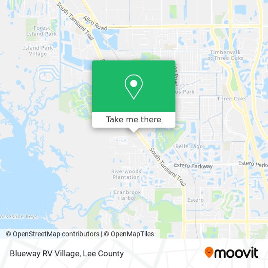 Blueway RV Village map
