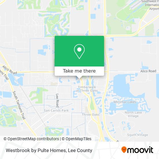 Westbrook by Pulte Homes map