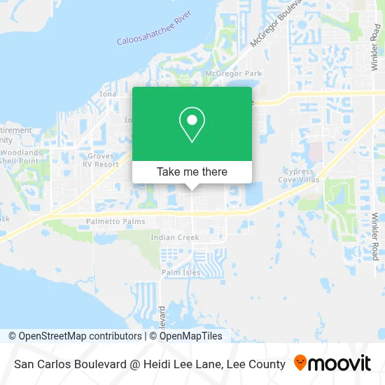 San Carlos Boulevard @ Heidi Lee Lane map