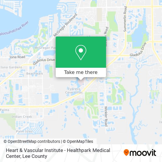 Mapa de Heart & Vascular Institute - Healthpark Medical Center