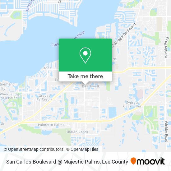 San Carlos Boulevard @ Majestic Palms map