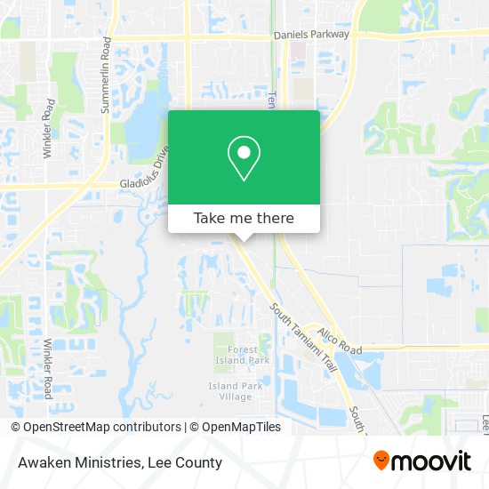 Awaken Ministries map