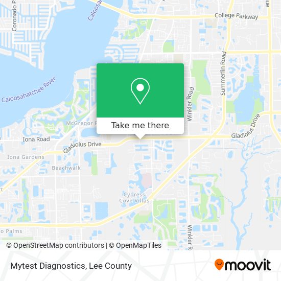 Mytest Diagnostics map