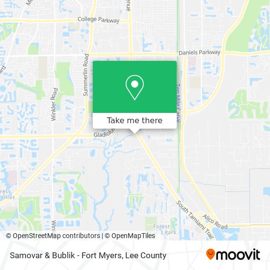Samovar & Bublik - Fort Myers map