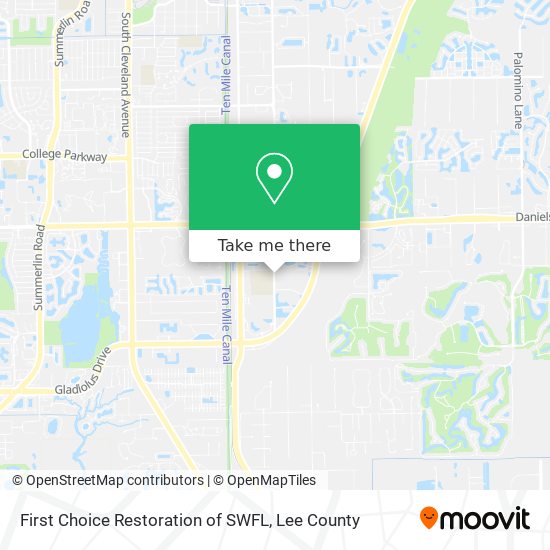 Mapa de First Choice Restoration of SWFL