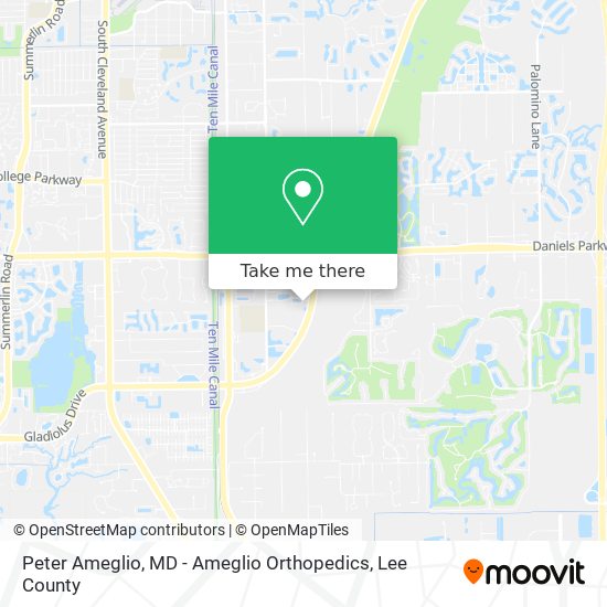 Peter Ameglio, MD - Ameglio Orthopedics map