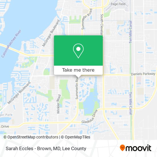 Sarah Eccles - Brown, MD map
