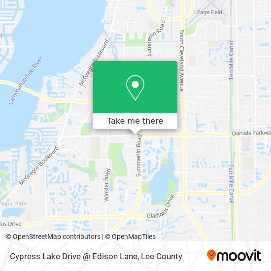 Mapa de Cypress Lake Drive @ Edison Lane