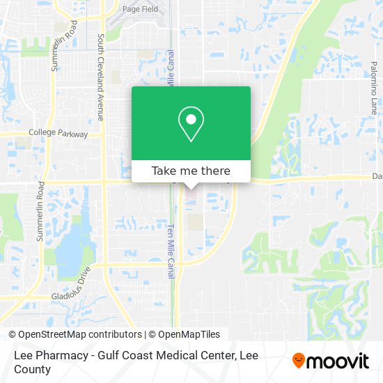 Lee Pharmacy - Gulf Coast Medical Center map