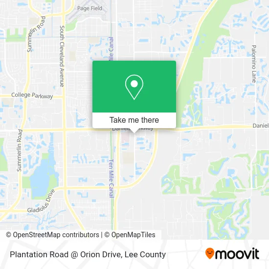 Plantation Road @ Orion Drive map