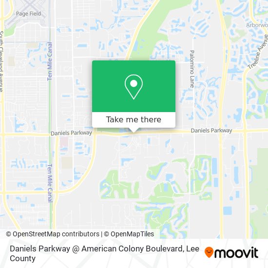Mapa de Daniels Parkway @ American Colony Boulevard