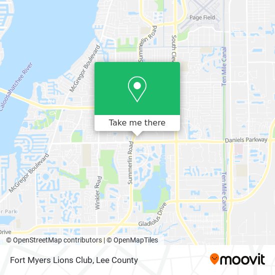 Fort Myers Lions Club map