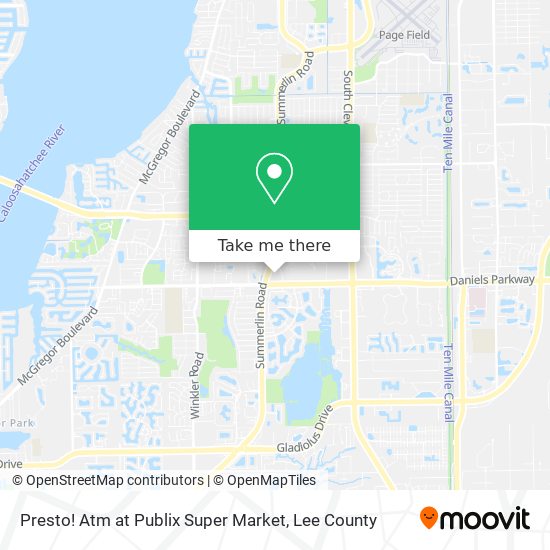 Presto! Atm at Publix Super Market map