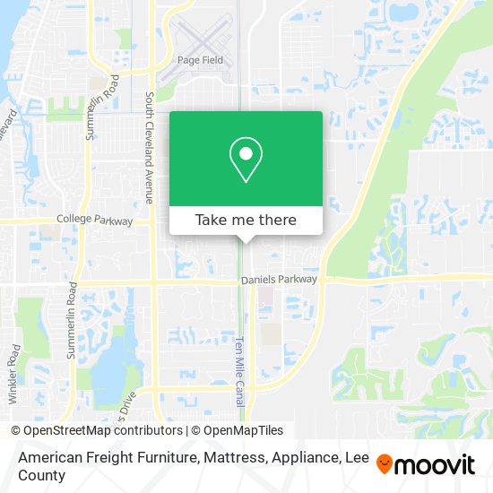 Mapa de American Freight Furniture, Mattress, Appliance