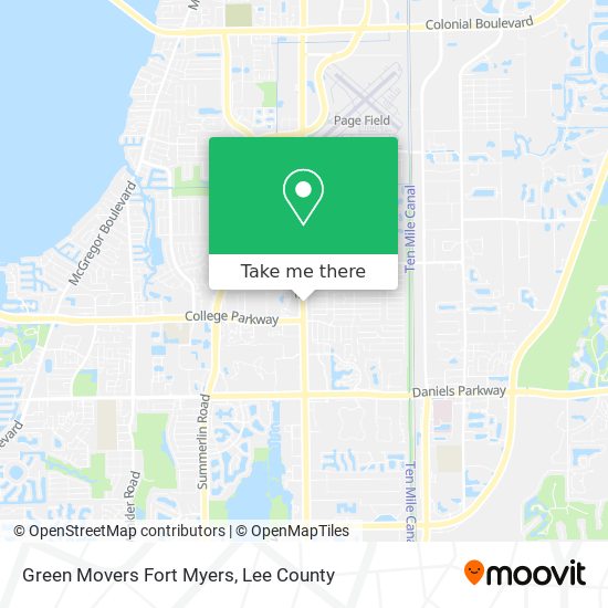 Mapa de Green Movers Fort Myers