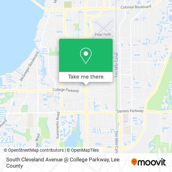 Mapa de South Cleveland Avenue @ College Parkway