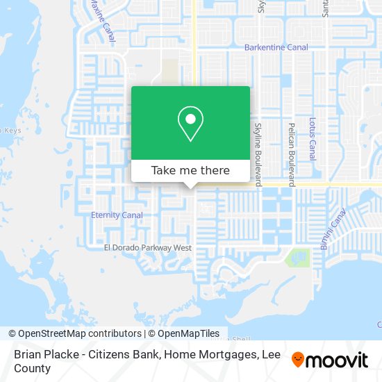 Mapa de Brian Placke - Citizens Bank, Home Mortgages