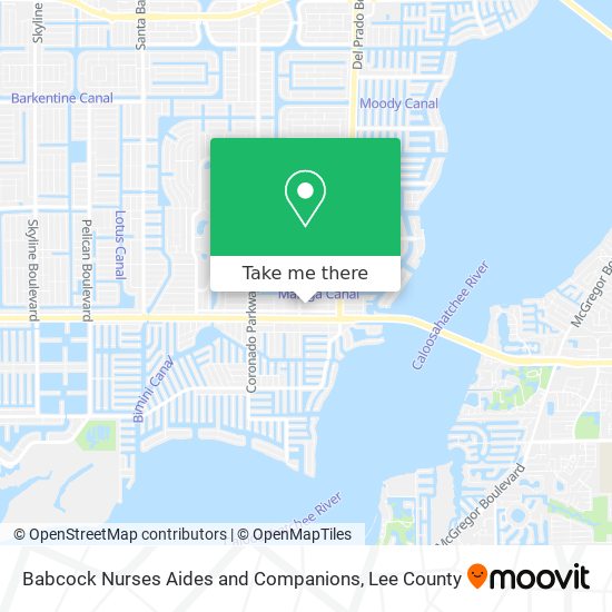 Babcock Nurses Aides and Companions map