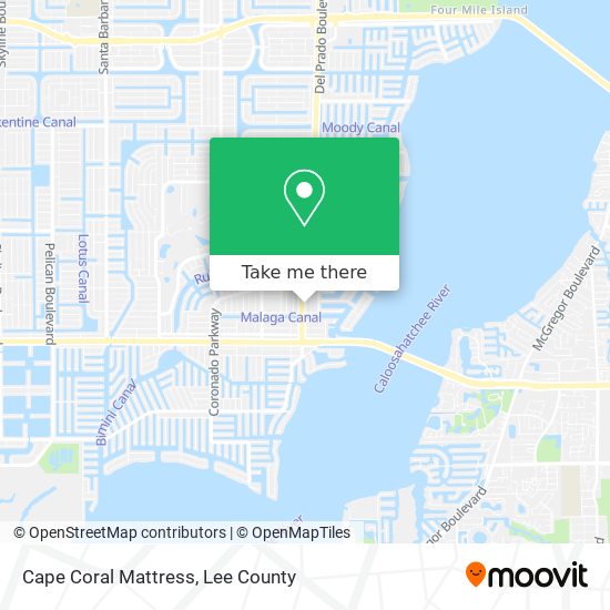 Cape Coral Mattress map