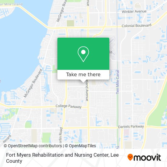 Fort Myers Rehabilitation and Nursing Center map