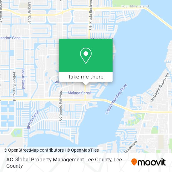 AC Global Property Management Lee County map