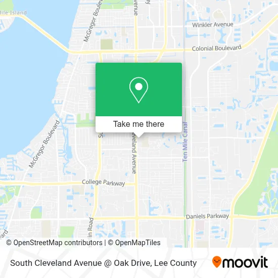 South Cleveland Avenue @ Oak Drive map