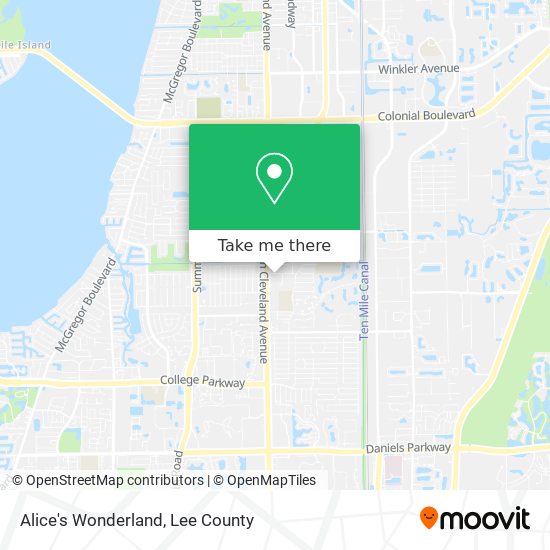 Alice's Wonderland map
