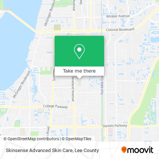 Skinsense Advanced Skin Care map