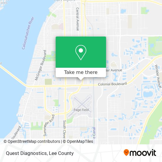 Quest Diagnostics map