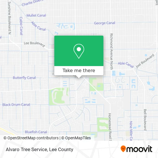 Alvaro Tree Service map