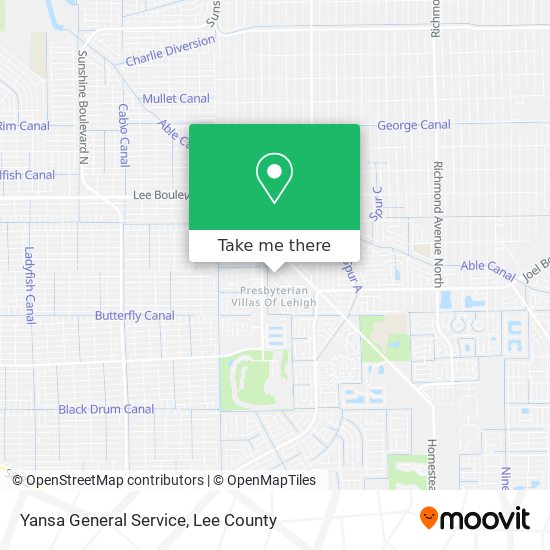Yansa General Service map