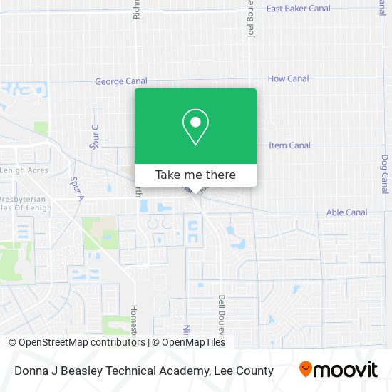 Donna J Beasley Technical Academy map