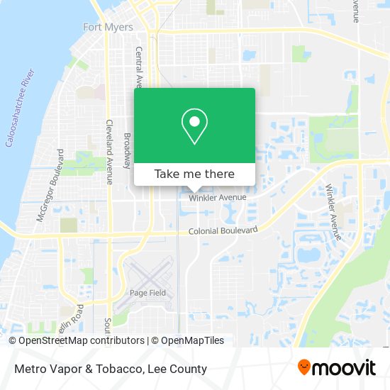 Metro Vapor & Tobacco map