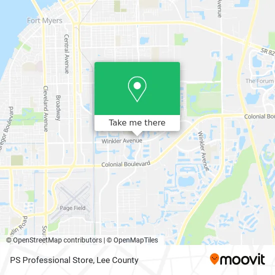 PS Professional Store map