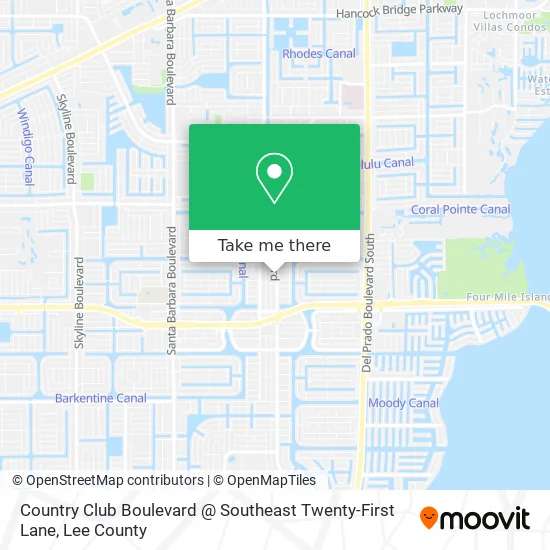 Country Club Boulevard @ Southeast Twenty-First Lane map