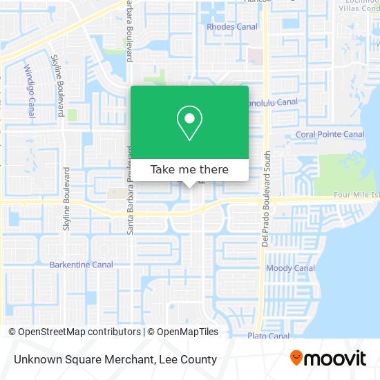 Unknown Square Merchant map