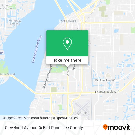 Cleveland Avenue @ Earl Road map