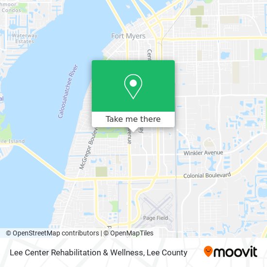 Lee Center Rehabilitation & Wellness map