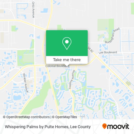 Whispering Palms by Pulte Homes map