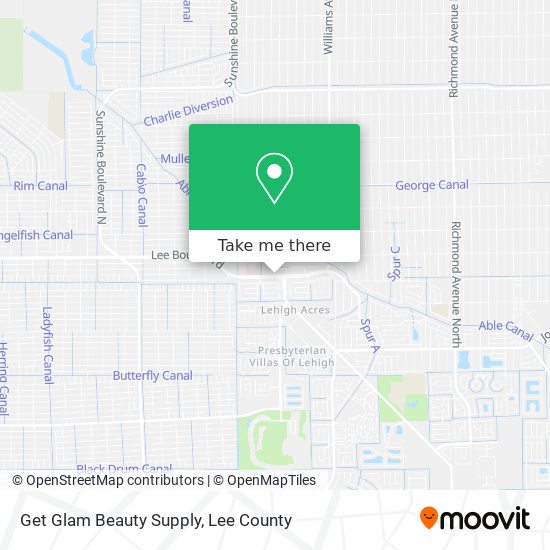 Get Glam Beauty Supply map