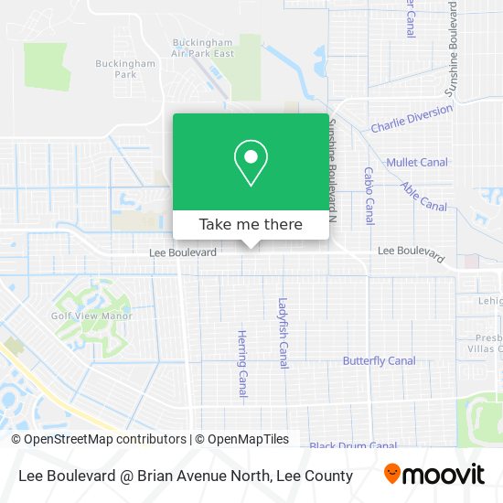 Mapa de Lee Boulevard @ Brian Avenue North