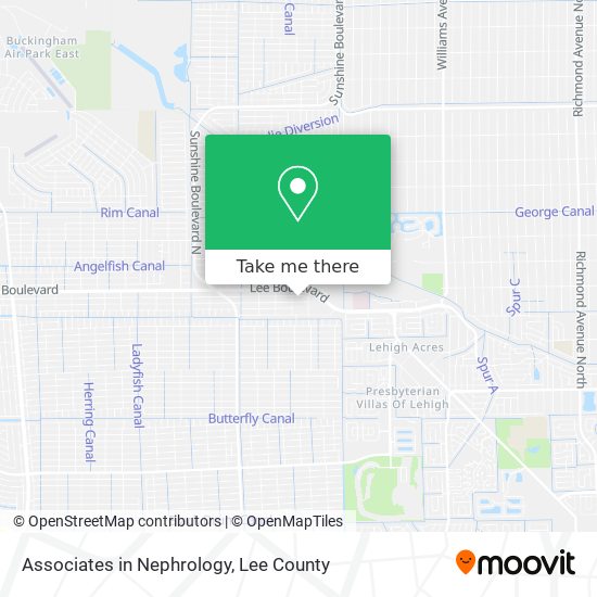 Associates in Nephrology map