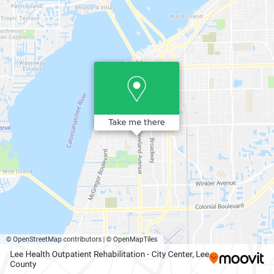 Lee Health Outpatient Rehabilitation - City Center map