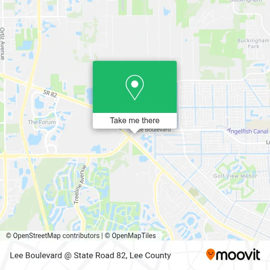 Lee Boulevard @ State Road 82 map