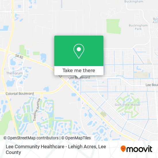 Lee Community Healthcare - Lehigh Acres map
